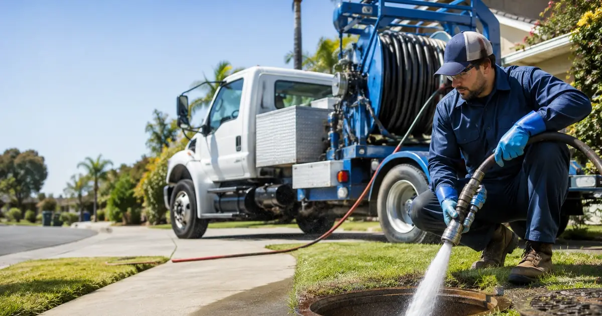 Hydro jet sewer cleaning Traver