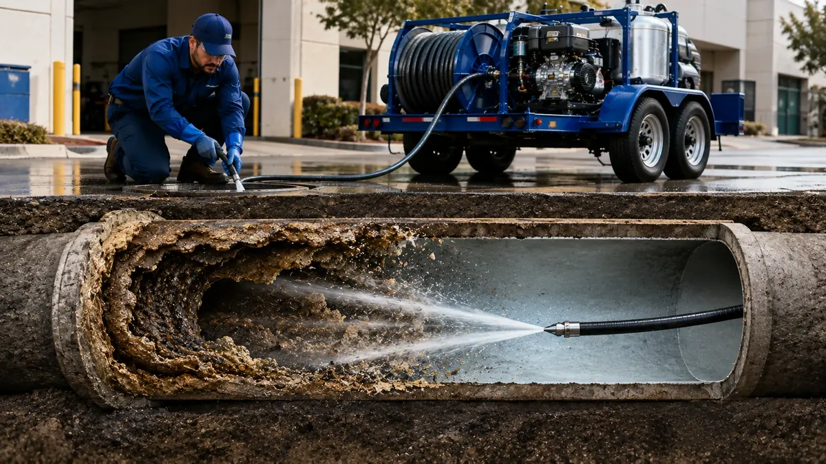 Sewer Pipe Descaling in Traver